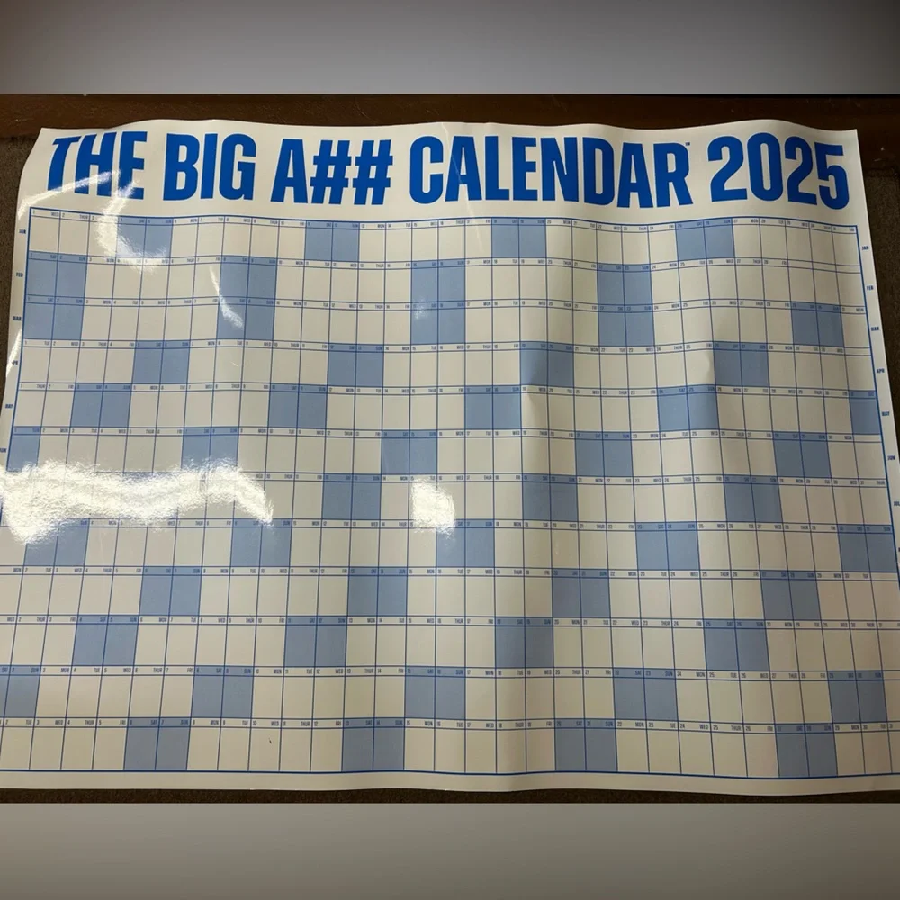 The Big A## Calendar 2025 - Blue